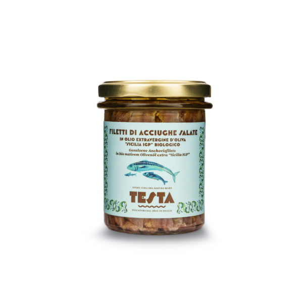 Acciughe salate in olio extra vergine d’oliva IGP - Testa Conserve